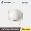 SECURE PLUS N95 mask breathable filtration efficiency ≥ 95% particulate