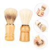 FRCOLOR 6pcs Men Shaving Brush Wood Handle Beard Brush for