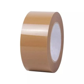 CoolPKG Up to 24 Rolls 3" x 110 Yard Tan/Brown Carton Sealing Packing Shipping Box Tape - 12 Rolls