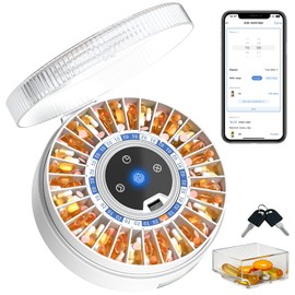 Bluetooth Automatic Pill Dispenser for Elderly with Alarm, APP Reminder
