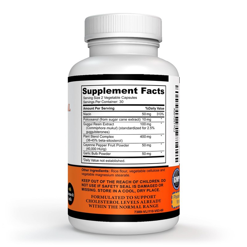Sigmaceutical Niacin Supplement – Beta Sitosterol Supplement – Policosanol Supplement