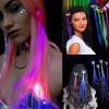 Rhappq 5pz Pinzas Pelo Con Luz Fibra Luminosa Accesorios De