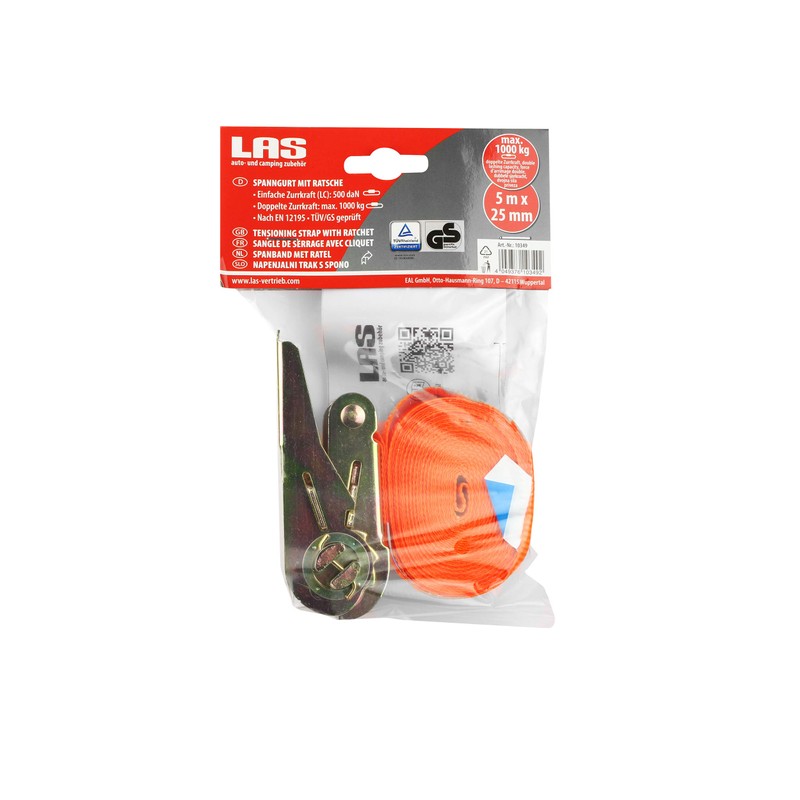 LAS 10349 Ratchet Tie Down Strap 500 daN