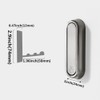 SYZOW Folding Coat Hooks, 4PCS Black Wall Hooks for Hanging