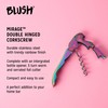 Blush Mirage Double Hinged Waiters Corkscrew Wine Opener Manual with