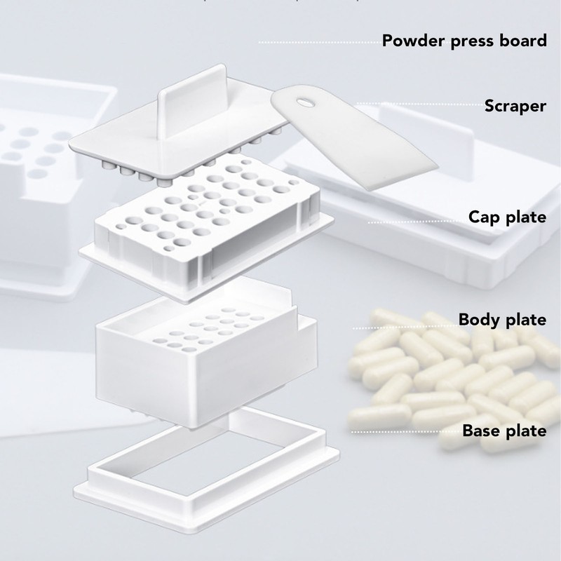 24 Holes Capsule Filler Food Grade Compact Convenient Automatic Capsule