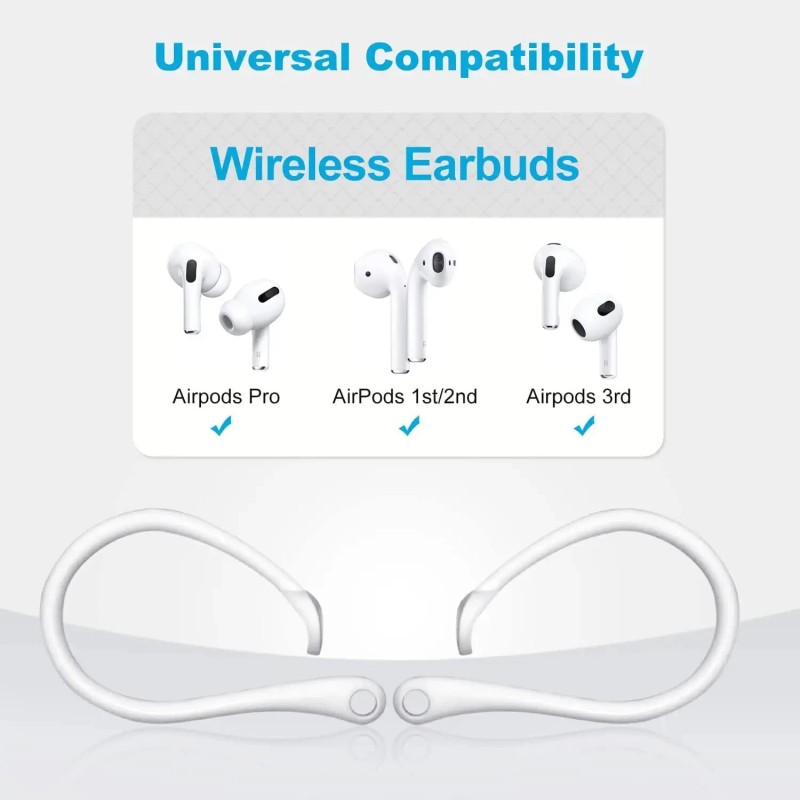 EEZ Silicone Sports Anti-lost Ear Hook For AirPods 1 2