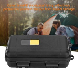 VGEBY EDC Outdoor Survival Waterproof Equipment Sealed Box Dustproof Pressure Resistant (Black)