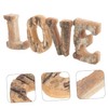 COHEALI 4pcs Rustic Decor Love Letters for Valentine's Day Weddings