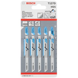 Bosch 2608631017 Jigsaw Blade"T 127 D" (5 Piece)