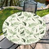 Outdoor round tablecloth with elastic band, diameter 44 inches -