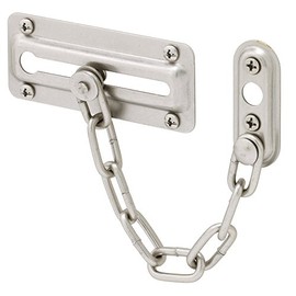 Prime-Line U 10386 Door Guard with Steel Chain, Satin Nickel (Single Pack)