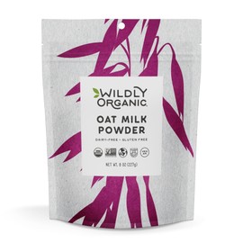 Wildly Organic Oat Milk Powder, 8 Oz Bag - Organic, Dairy-Free, Lactose-Free, Vegan, Gluten-Free, Plant-Bassed, Resealable Package - Excellent for Smoothies, Cereal, & Creamers
