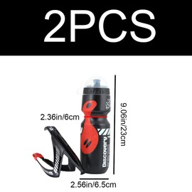 Bike Bottle Holder Set Leakproof Bike Water Bottle Cage with 650ml Bottle High Reliability Cycling Water Bottle Holder Set for Road Bike Mountain Bike