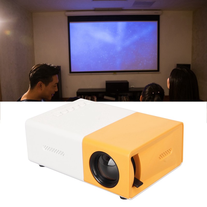 Mini Projector TFT LCD 1080P Support AV VGA HD USB