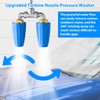 BOROCO Rotating Turbo Nozzle, Dual Rotating Nozzle Pressure Washer with
