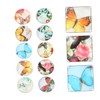 Vaguelly 300pcs Glass Patch Adornment for Jewelry Making Cute Cartoon