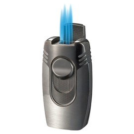 Visol Quadflow Butane Torch Quad Flame Refillable Gas Table Lighter (Shipped Without Butane)