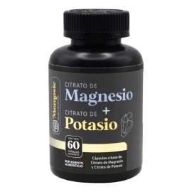 Citrato De Magnesio + Citrato De Potasio | 60 Capsulas | Cápsulas Sin Rellenos | Citrate Magnesium + Potassium Citrate | Alta Absorción, Calidad Premium |momosie