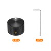 sourcing map 2 Pcs Aluminium Potentiometer Knobs, 1/4" (6.35mm) Universal