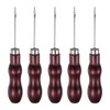 sourcing map 5pcs Handwork Sewing Awl Double Gourd Hook Head