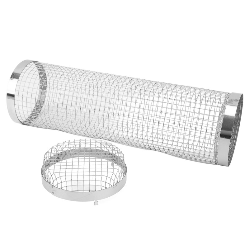 BBQ Net Tube Rolling Grilling Basket Stainless Steel Wire Mesh