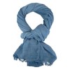 Ella Jonte Wide Men's Scarf in 3 Colours Blue Beige