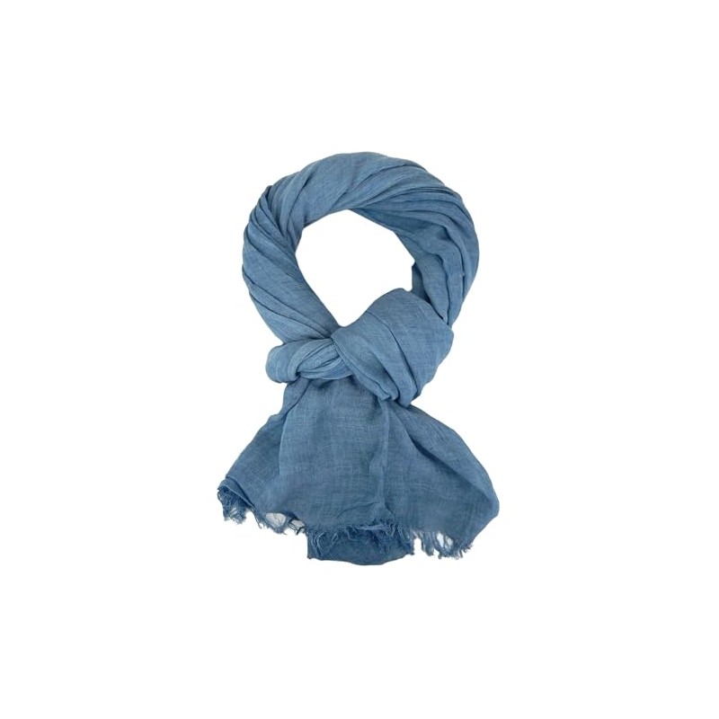 Ella Jonte Wide Men's Scarf in 3 Colours Blue Beige