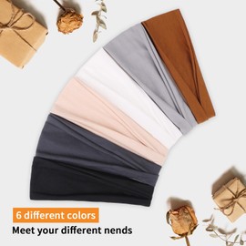 RuiYok Wide Hairbands for Women Non Slip Workout Yoga Head Bands for Yoga Soft Sweat Headbands for Women's Hair Womens Solid Head Bands Hair Accessories