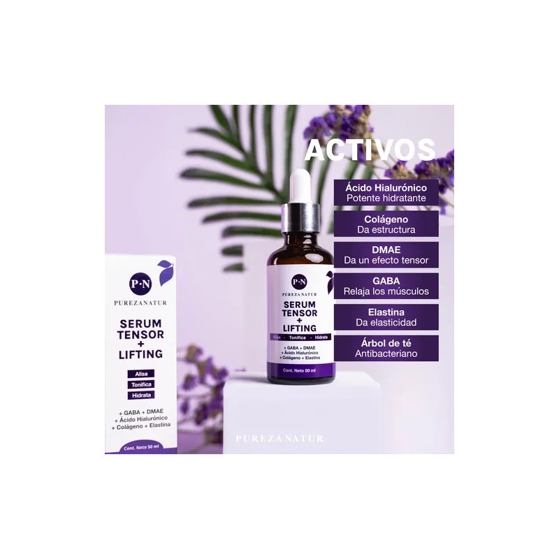 Serum Facial Efecto Tensor Con Dmae Y Gaba Lifting +