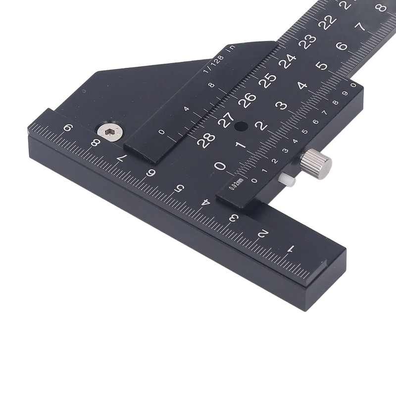 0 to 280mm T Shaped Ruler Aluminum Alloy Accurate Scale