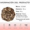 JJstar Hair Pieces Large Hair Ties for Women Curly Wavy