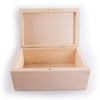 Small Rectangular Wooden Box with Lid & Bolt Closure |