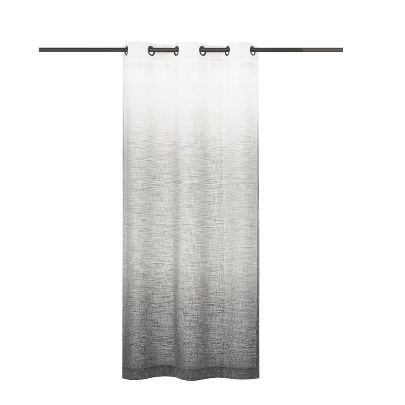 Central Park Ombre Rayon Blend Heavy Linen Texture Window Curtain