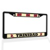 Fastasticdeals Metal Insert License Plate Frame Trinidad Flag and Map