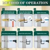 610PCS Self Drilling Drywall Anchors with Screws Kit,5-Sizes Metal Expansion