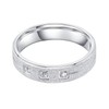 Solid Unisex Comfort Fit Sterling Silver 5mm Sandblasted Finish Ring