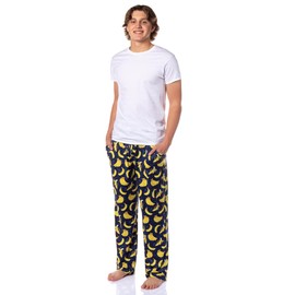 INTIMO PJammy Men's Going Bananas Tossed Print Sleep Pajama Pants For Adults (Small)