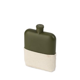 Foster & Rye 7158 Matte Army Green Flask, One Size
