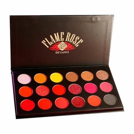 Laksmi 18 Colores Gothic Eyeshadow, Metal Glitter, Rojo Negro Eyeshadow Altamente Pigmentado, Marrón Negro Amarillo Puesta de Sol Cálido Otoño...     