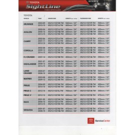 Toyota OEM Genuine Sightline Front Wiper Blade 85212-YZZ1A-TM