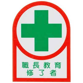 Japanese Green Cross Helmet Sticker HL-88 Foreman Education Completion Set of 10 233088