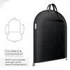 Hangerworld 54 Inch Zipped Black Suit Cover Travel Carrier Bag