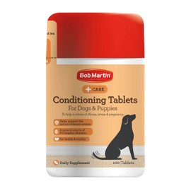 Bob Martin Conditioning Tablets for Dogs (100 Tablets) - Rich in Vitamins, Supports a Healthy Immune System, Nutritional Tasty Supplement