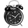 Loud Alarm Clock for Heavy Sleepers Adults, Metal 4 Inches