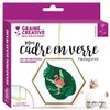 Graine Créative Vintage glass frame - hexagon with metal chain
