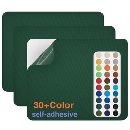 Gheeidau Canvas Repair Patch 9×11 Inch 3Pcs Waterproof Self-Adhesive Fabric Repair Patch for Tents,Boat Cover,Pop Up Canopy,Patio,Bags,Car Seats,Sofas,Furniture Cover(Dark Green)