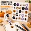 Halloween Stickers Roll 1000pcs, 2.5cm Round, 12 Spooky Patterns
