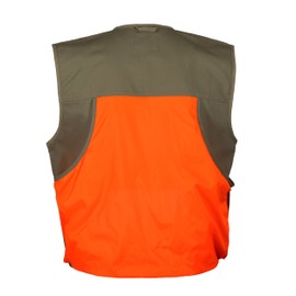 Gamehide Shelterbelt Mid-Weight Upland RipStop Hunting Vest (2X, Khaki/Orange)