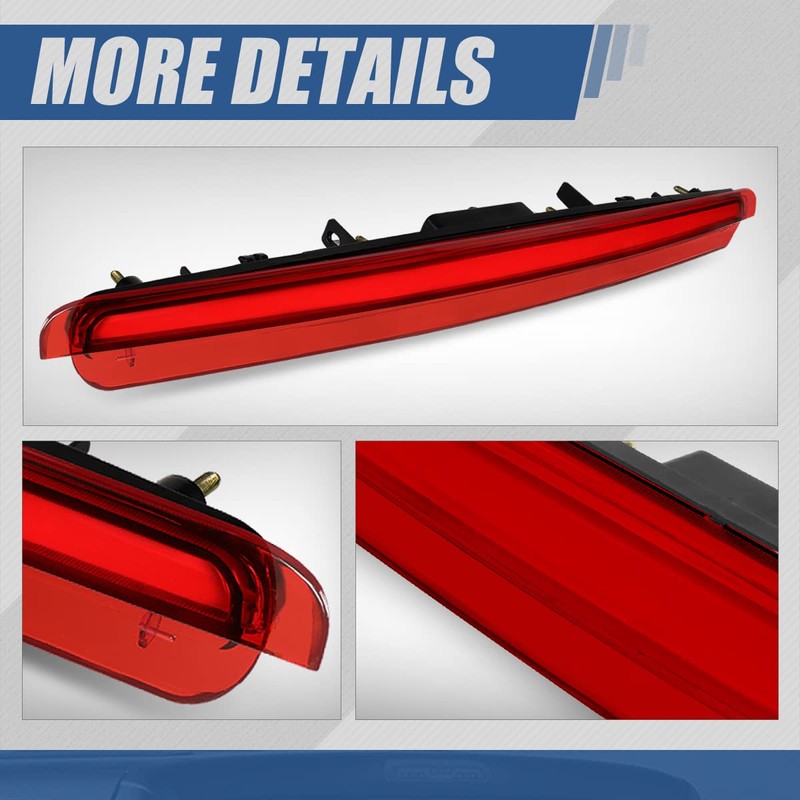 Auto Dynasty 3D LED Bar Red Lens Rear Centre High